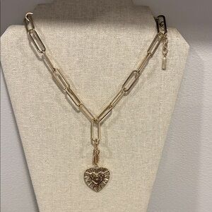 Sugarfix MOM Gold Heart Pendant Necklace from Anthropologie